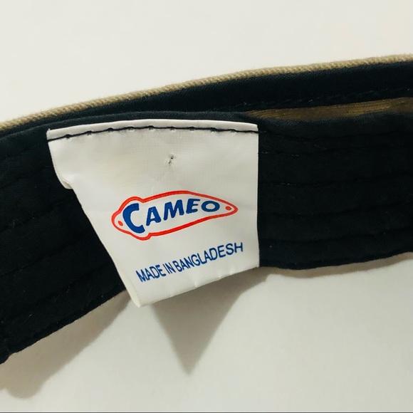 Sun Visor Santa Barbara California Khaki Velcro adjustable Sun Protection Tan CA - Picture 3 of 4